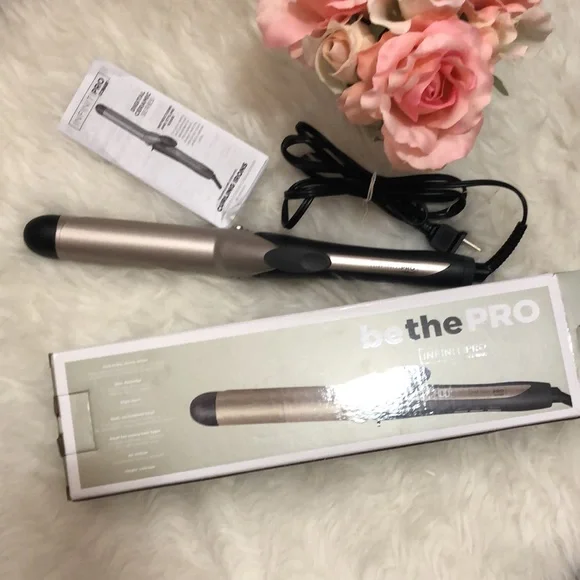 CONAIR • InfinitiPro Be the Pro Tourmaline Ceramic Curling Iron Gold & Black - Picture 11 of 16